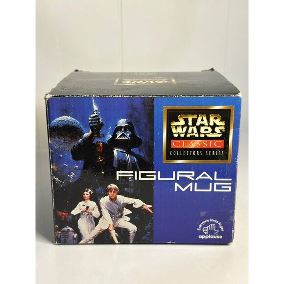 VTG 1997 Darth Vader Head Mug | Star Wars Collectors Series Black Coffee Cup 5" - Picture 6 of 8